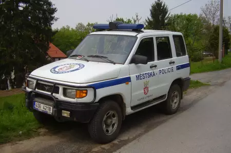 UAZ with the city police